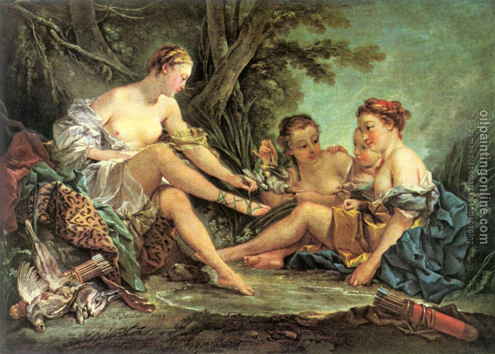 Boucher, Francois - Diana after the Hunt